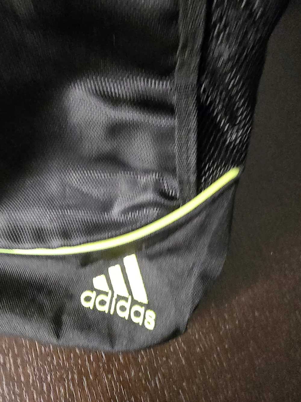adidas Men's Black & Neon Drawstring Gym Sack